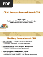 CRM Lessons Learned From LOSA