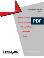 Manual de Serviço Lexmark X644/x646e