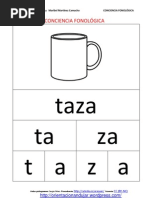 Conciencia Fonologica Palabras Silabas Letras Objetos Del Hogar Comida Fichas 1 13