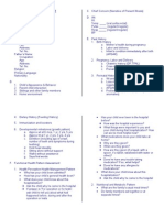 Pediatric Nursing Assessment