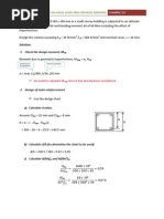 Example 3.9 - Design of Short Column Subjected To Uniaxial Bending