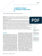 Predicción Del Deterioro Cognitivo en Ancianos Mediante El Análisis Del Rendimiento en Fluidez Verbal y en Atención Sostenida