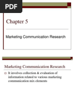 Marketing Communication Research