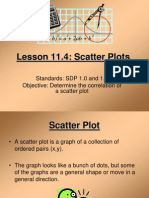 Lesson 11.4: Scatter Plots: Standards: SDP 1.0 and 1.2 Objective: Determine The Correlation of A Scatter Plot