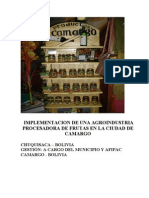 Procesadora de Frutas Ministerio Produccion Microempresa