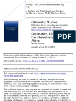 Citizenship Studies: To Cite This Article: William Walters (2002) : Deportation, Expulsion, and The