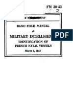 Basic Field Manual Military Intelligence, Identification of French Naval Vessels