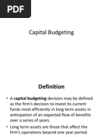 Cap Budget