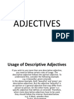 Adjectives