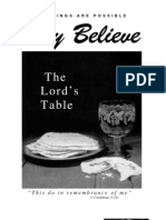 The Lord's Supper - Only Believe Magazine