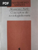 Altamirano & Sarlo - Conceptos de Sociologia Literaria