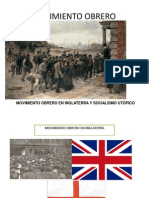 Movimiento Obrero en Inglaterra y Socialismo Premarxista