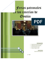 Fiestas Patronales Del Distrito de Oyotun