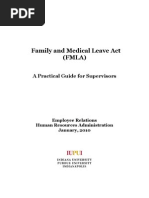 Family and Medical Leave Act (FMLA) : A Practical Guide For Supervisors