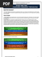 U02 Budget Methodolgies and Budget Preparation