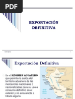 Procedimiento de Exportacion Definitiva