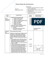 Planul Lectiei de Antrenament