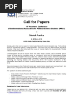 Call For Papers: Global Justice