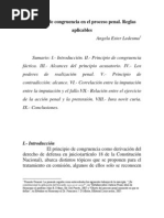 Principio de Congruencia en El Proceso Penal Reglas Aplicables - Angela Ester Ledesma