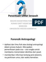 Penentuan Umur Jenazah