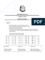 Topical Test Biology Form 4