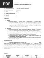 Plan Anual de Trabajo de La Promoción 2012