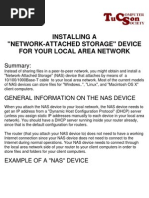 Installing A "Network-Attached Storage" Device For Your Local Area Network