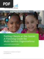 Putting Clients at The Center: A Planning Guide