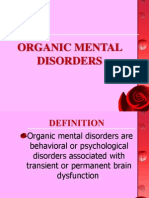 Organic Mental Disorders