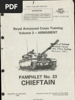 Chieftain Tank Pamphlet No 33 - Armament