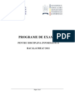 Programa Bac Informatica