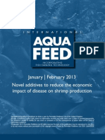 Novel Additives To Reduce The Economic Impact of Disease On Shrimp Production