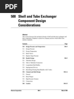 CHEVRON Shell and Tube Exchanger Component Design Considerations