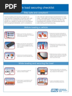 Safe Load Securing Checklist