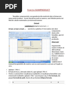 Functia SUM Product