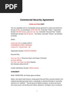 Commercial Security Agreement