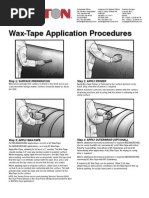 Trenton Corp Wax-Tape Application Procedures 2012