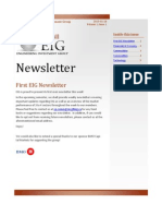 First EIG Newsletter