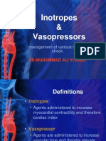 Inotropes and Vasopressors