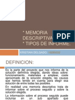 Memoria Descriptiva