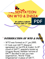 Wto PRESENTATION ON WTO