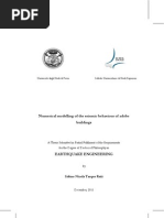 Numerical Modelling of The Seismic Behaviour of Adobe Buildings