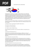 Caracteristicas Del Taekwondo