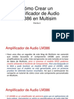 Cómo Crear Un Amplificador de Audio LM386en Multisim en