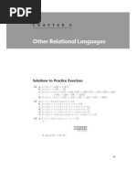 Other Relational Languages: Solutions To Practice Exercises