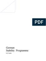 German Stability Programme: 2012 Update