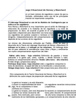 Teoría de Liderazgo Situacional de Hersey y Blanchard