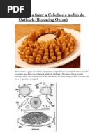 Aprenda A Fazer A Cebola e o Molho Do Outback