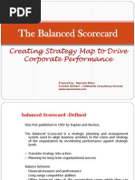 Balanced Score Card - Strategy Roadmap 