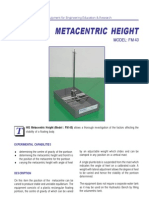 Metacentric Height Laboratory